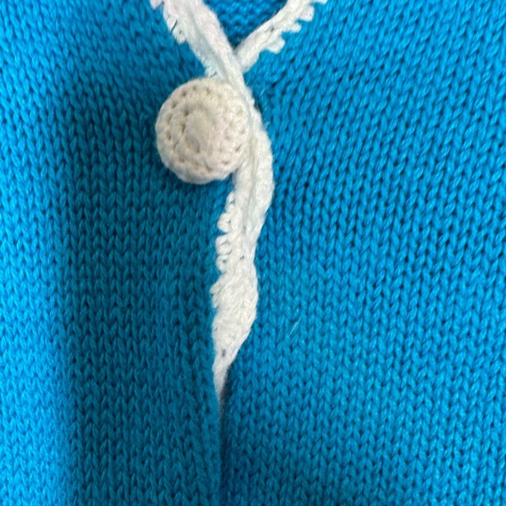 Mandal Bay Vintage 90s Womens Flamingo Knit Sweater Cardigan Front Button Sz‎ L - Picture 7 of 9